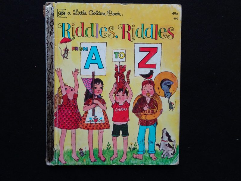 First Name Is Z Riddle Riddles, Riddles, From A to Z- 1964 - GoldenBookGuy.com
