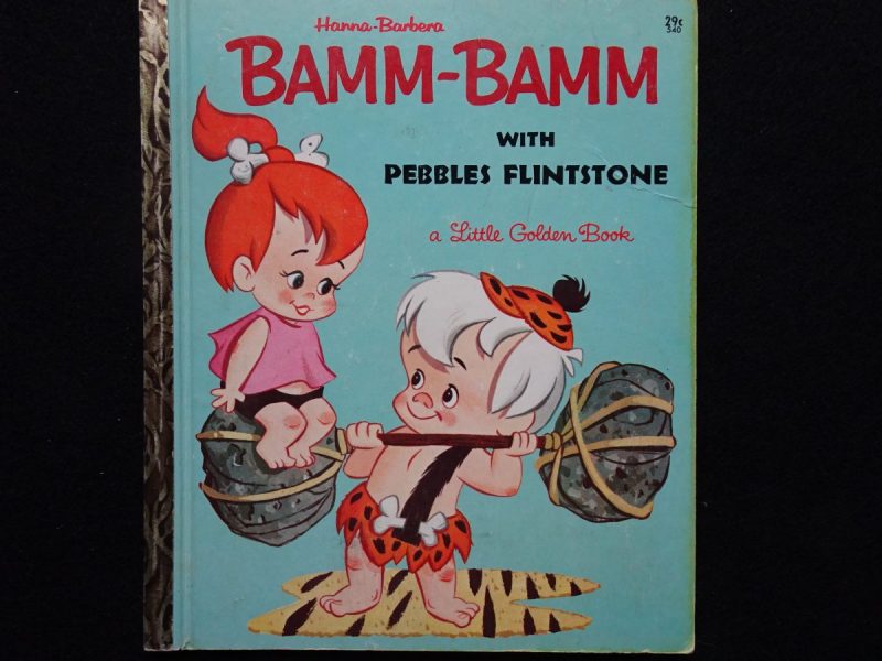 1971 PEBBLES & BAMM-BAMM FLINTSTONES Lunchbox & 2 Thermos